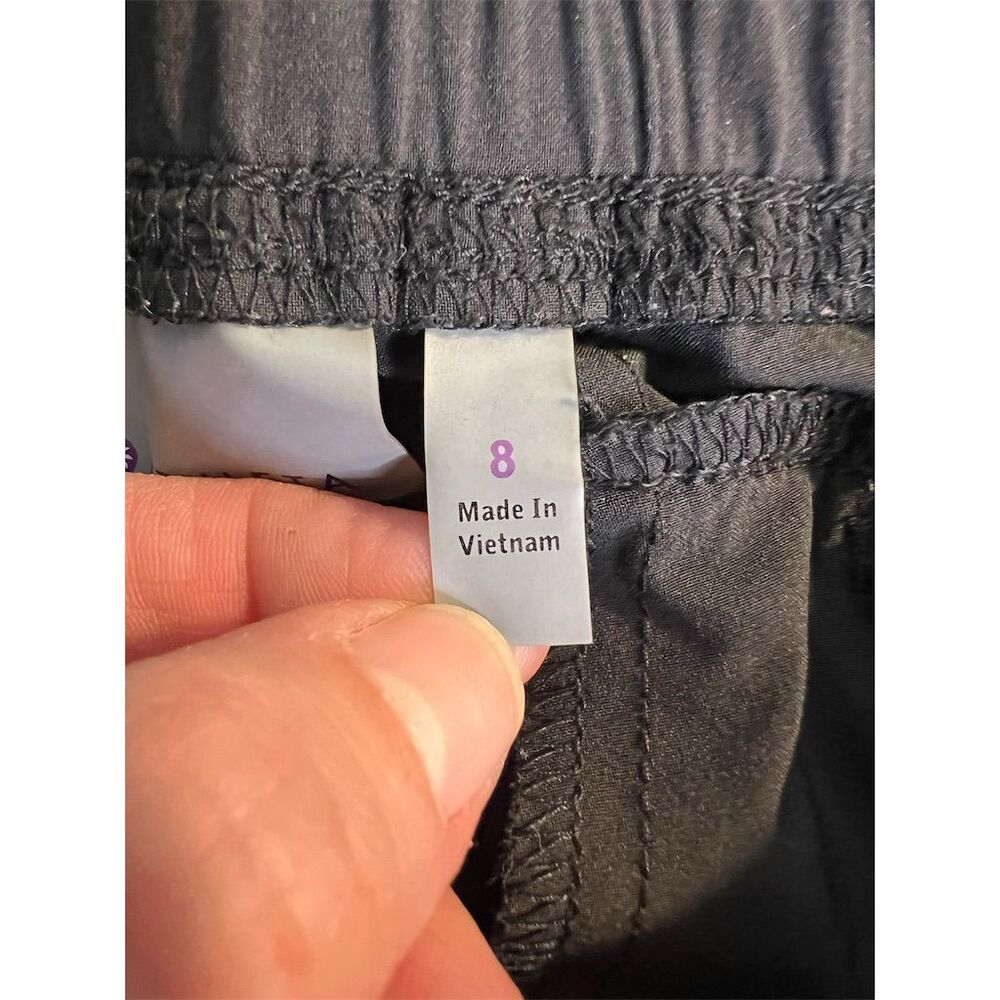 Athleta Women's Jogger Capri Pants Standard Size 8 Black Casual Activewear - Picture 5 of 10